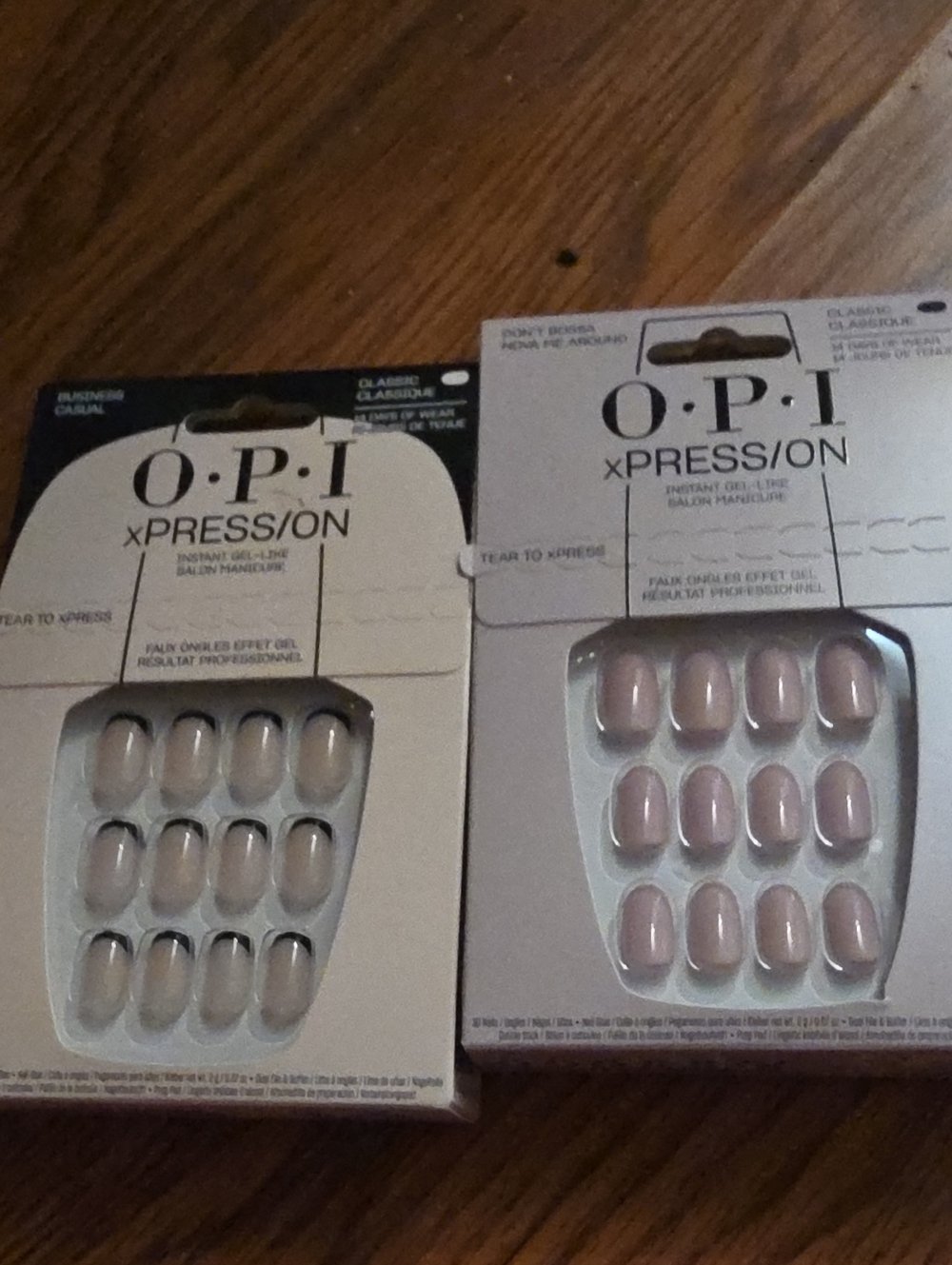 OPI xPRESS/ON Press-On Nails in Nude and Soft Pink